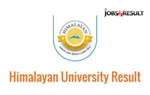 Himalayan University Result 2020