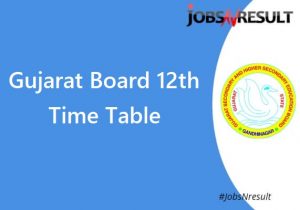 Gujarat Board 12th Time Table