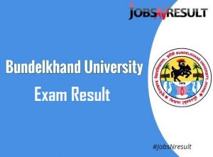 Bundelkhand University result 2021