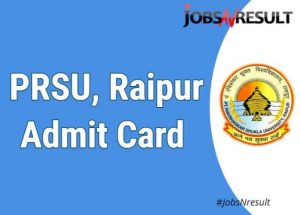 PRSU admit card 2021