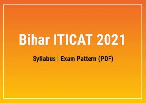 Bihar ITICAT Syllabus