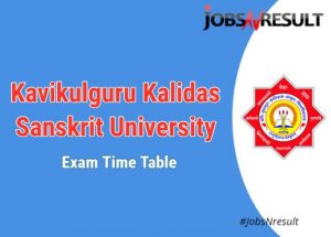 KKSU Time Table 2021