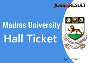 Madras University Hall Ticket
