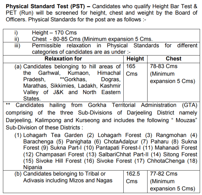 cisf Constable PST recruitment