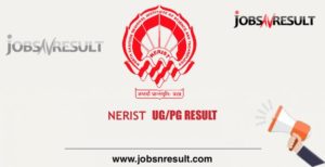 NERIST UG PG Result 2020