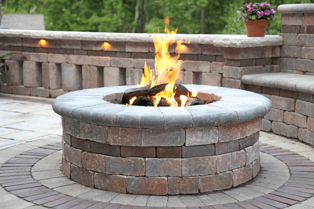 brick fire pit